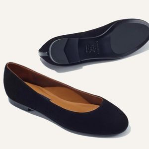 Black Suede Flats